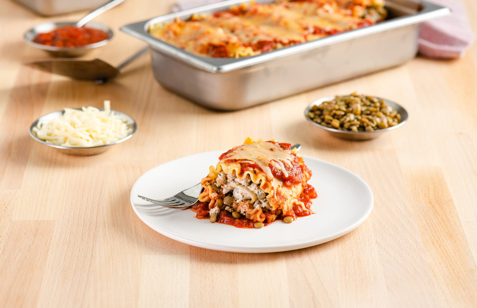 Lentil Lasagna Roll-ups