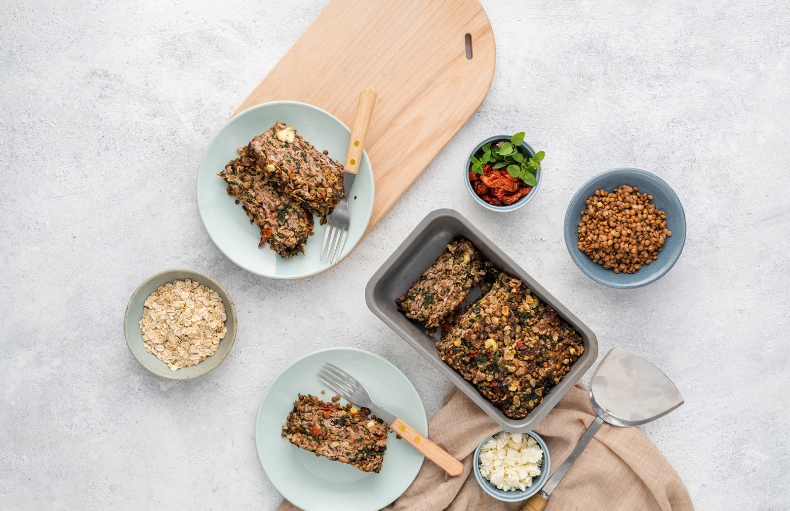 Mediterranean Lentil Meatloaf