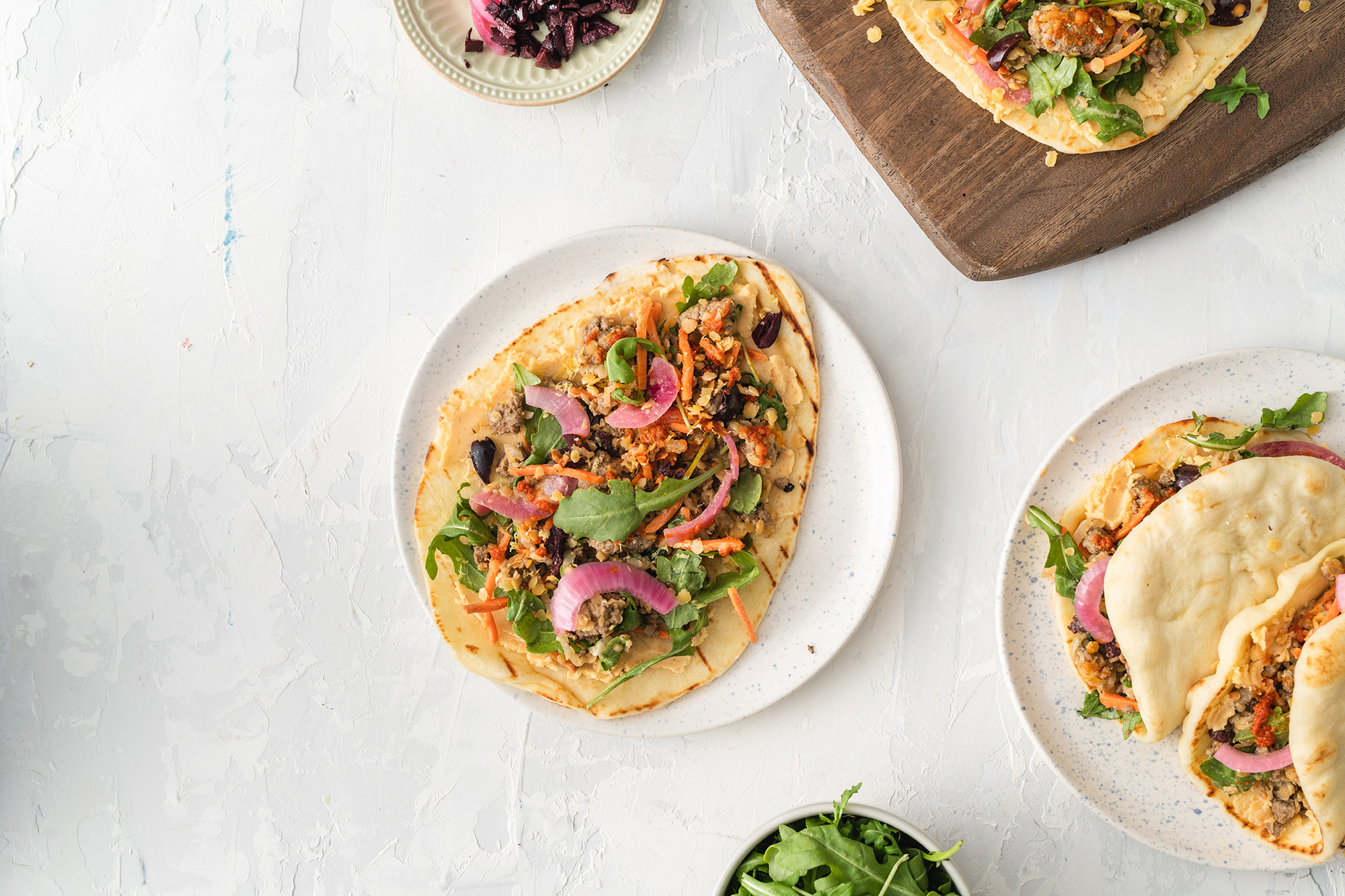 Lamb, Lentil & Arugula Piadini – Lentils.org