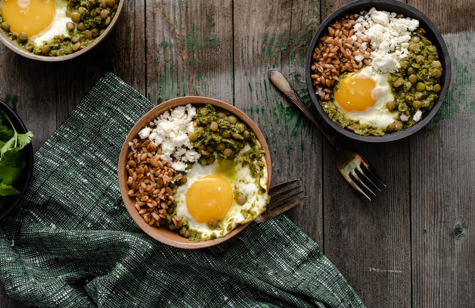 Green Lentil Shakshuka Bowl