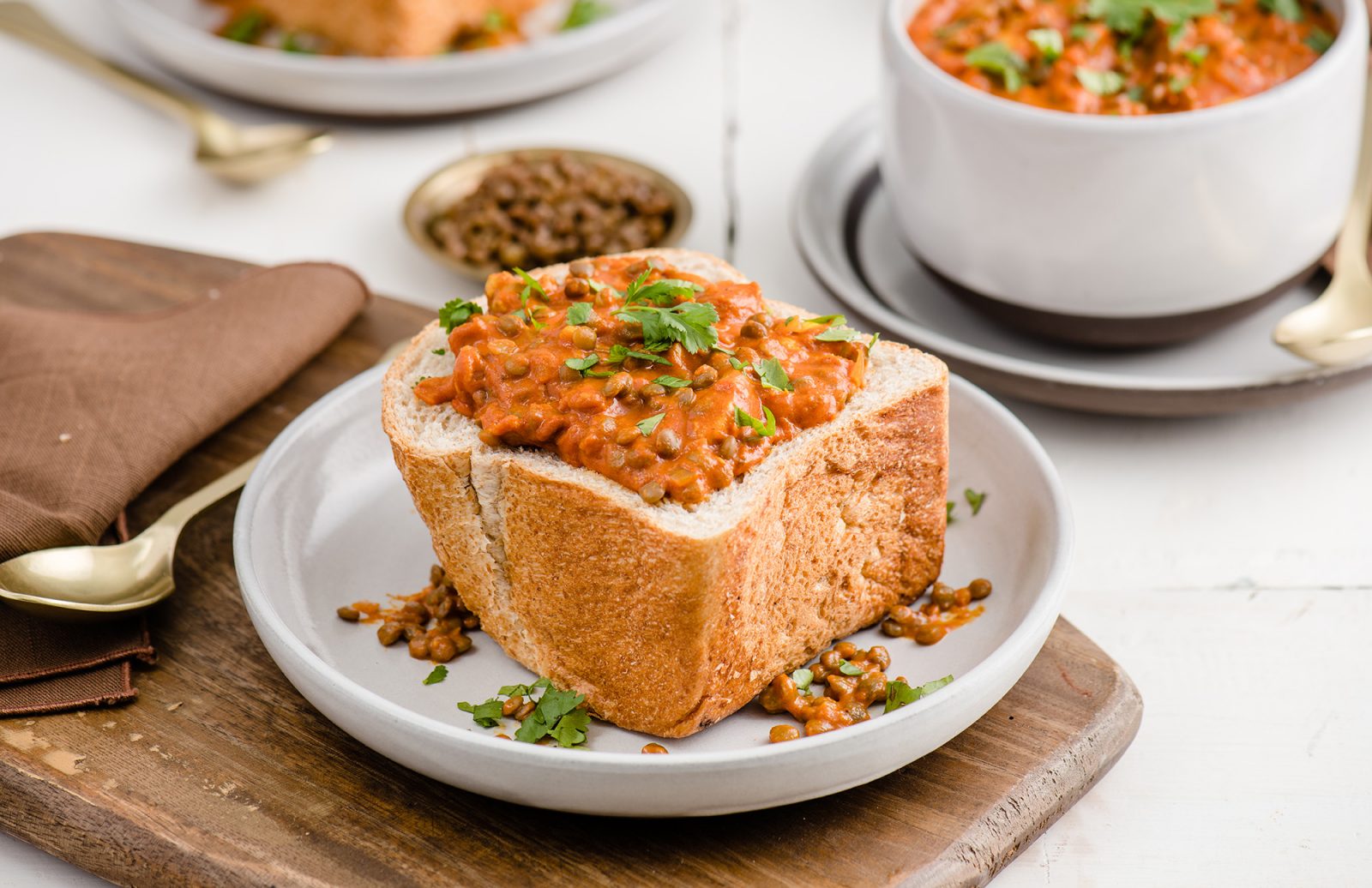 Chicken Tikka Bunny Chow
