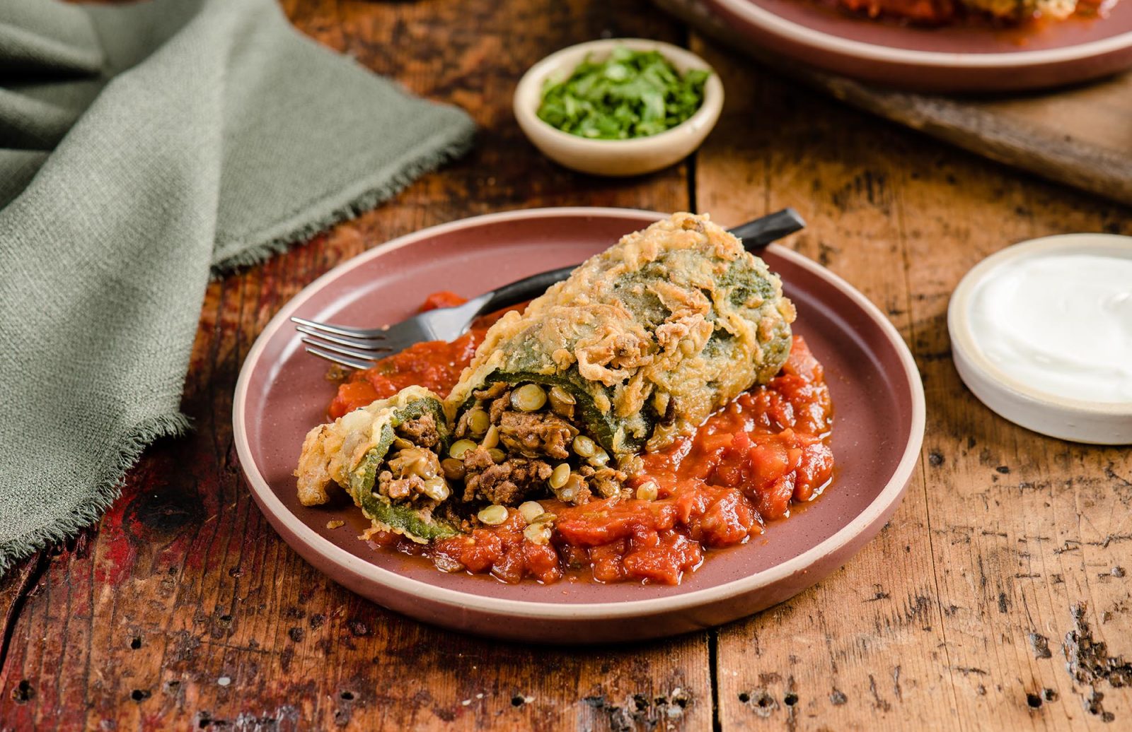 Lentil Chile Relleno