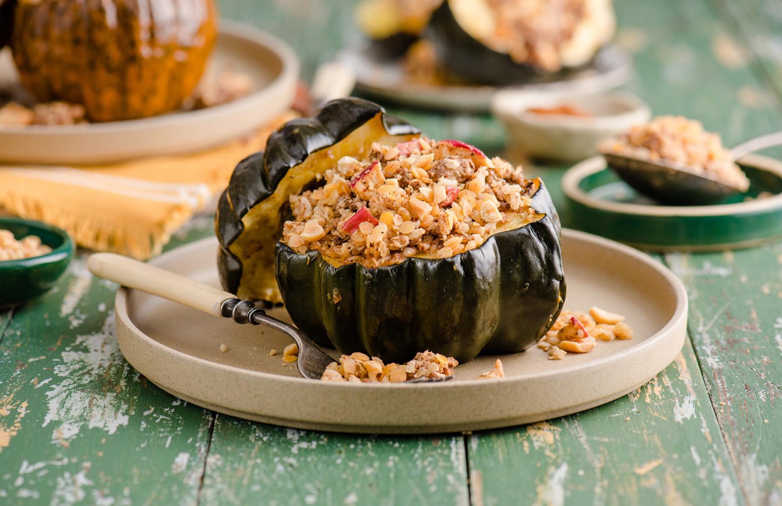 Lentil Ghapama (Armenian Stuffed Squash)