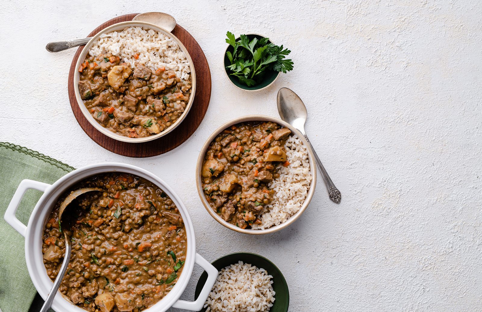 Lentil & Beef Maafe (African Stew)
