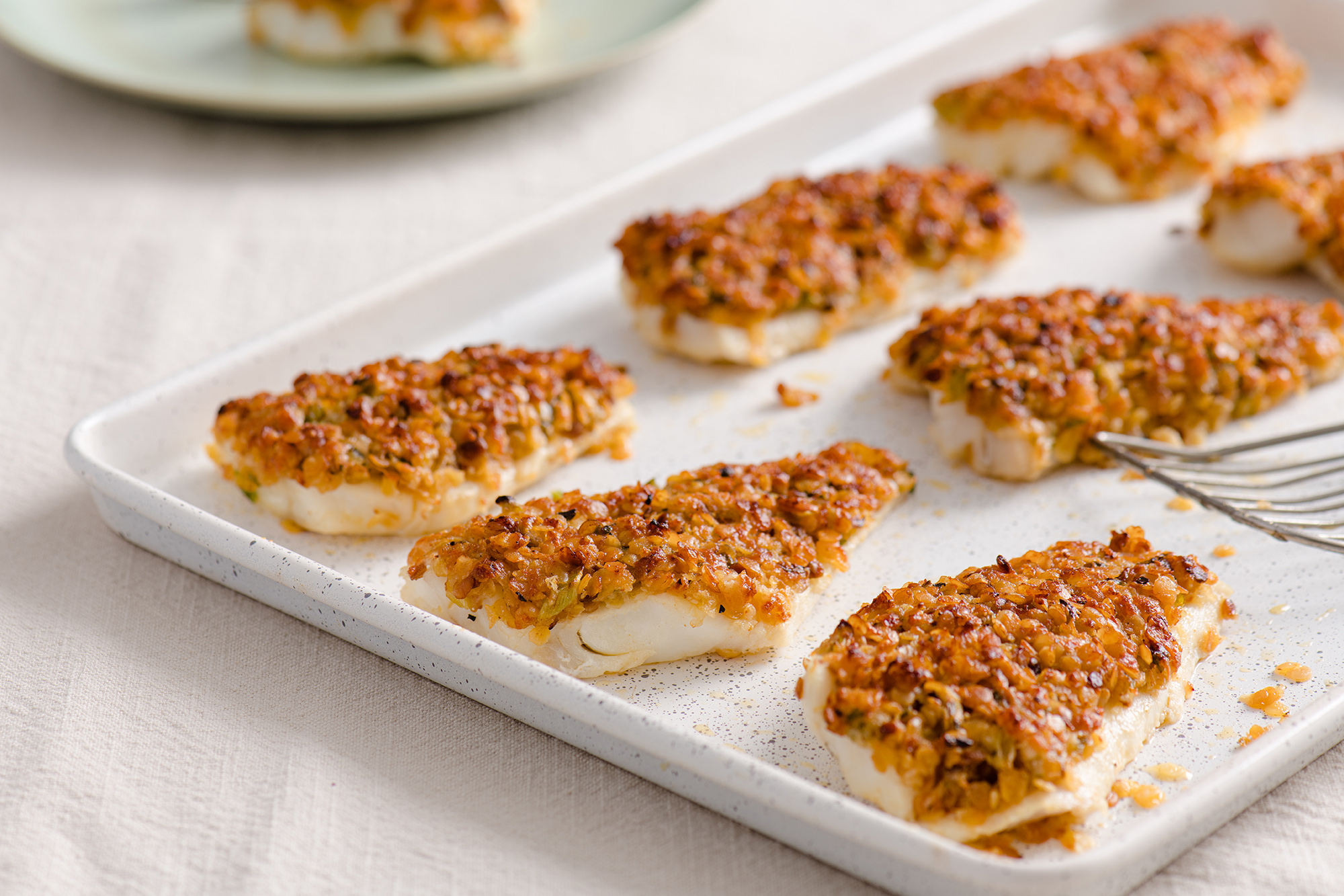 Crispy Lentil Crusted Fish