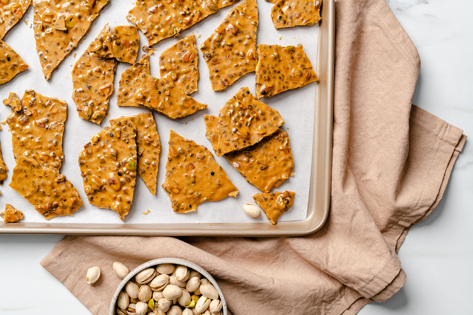 Lentil & Pistachio Brittle