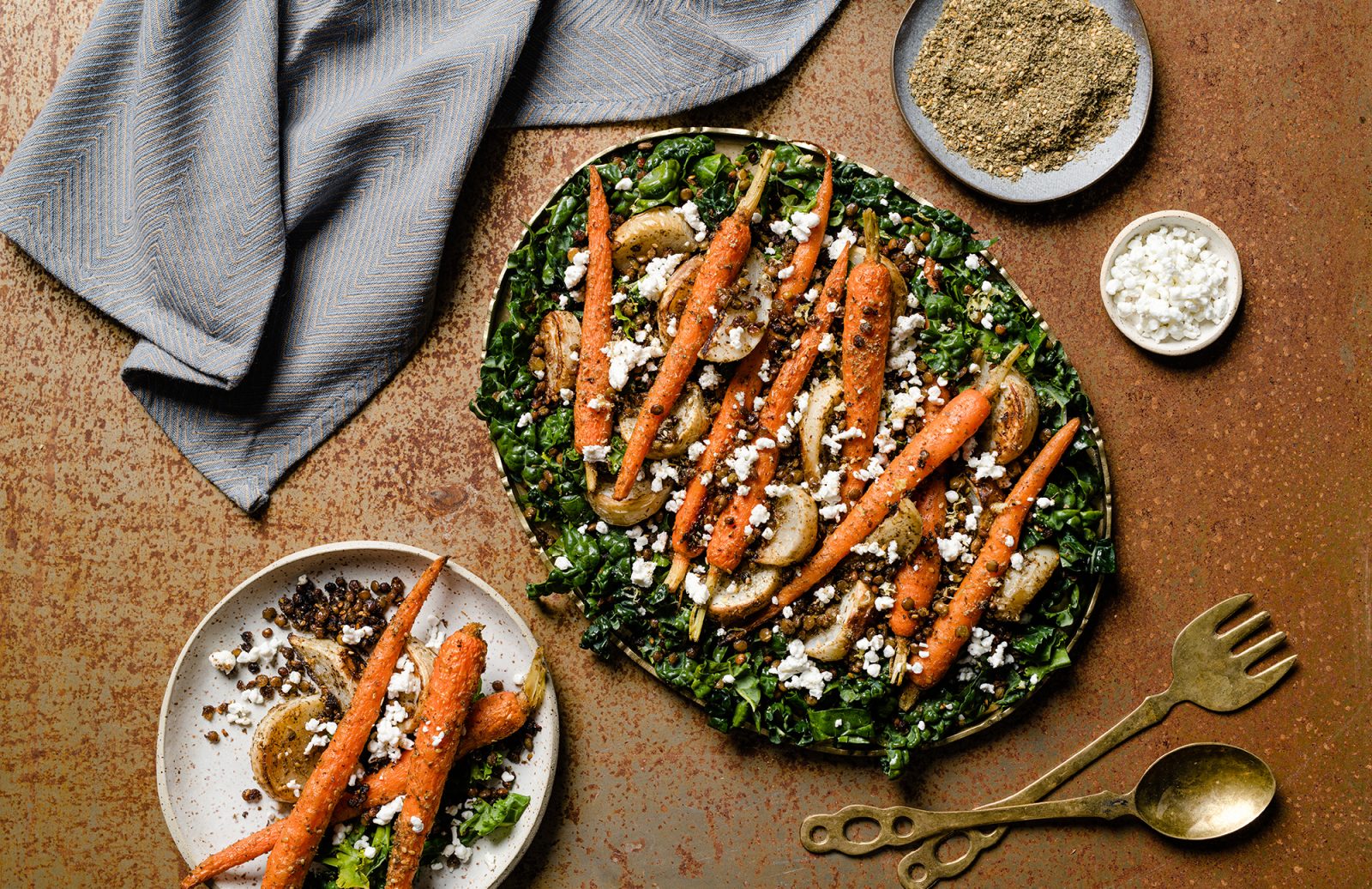 Za’atar Roasted Vegetables & Lentils