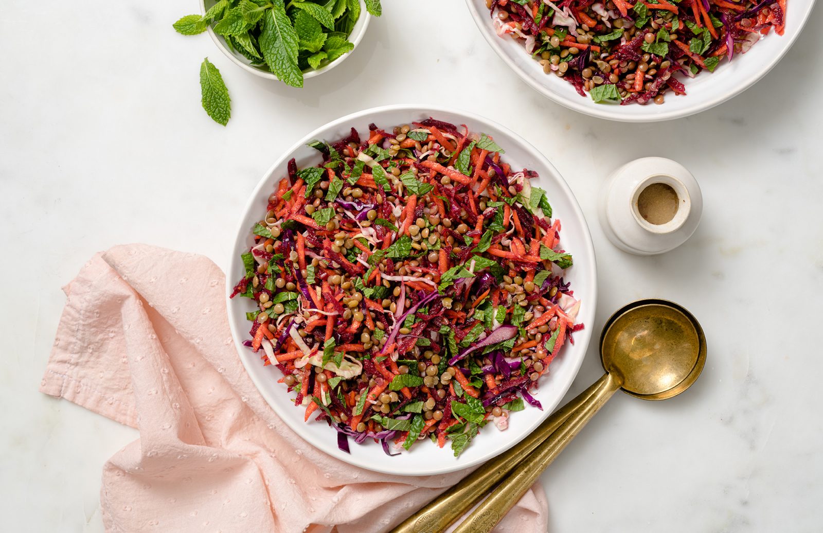 Lentil, Beet & Carrot Slaw