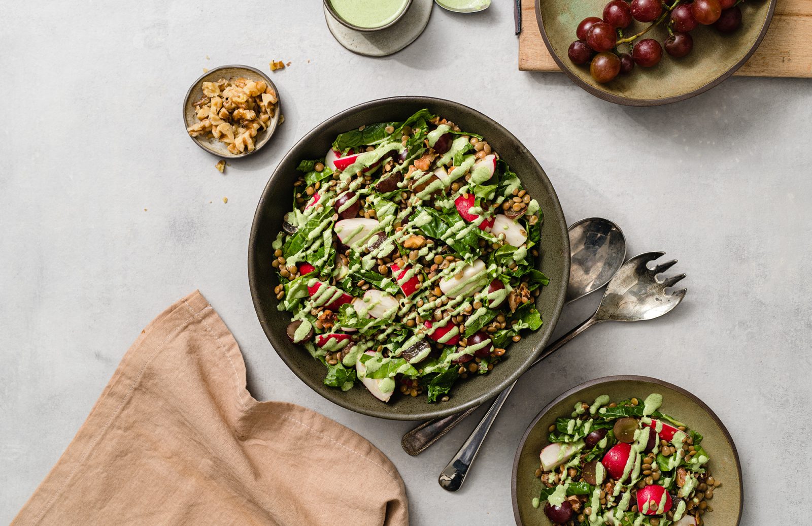 Sweet & Crunchy Lentil Salad