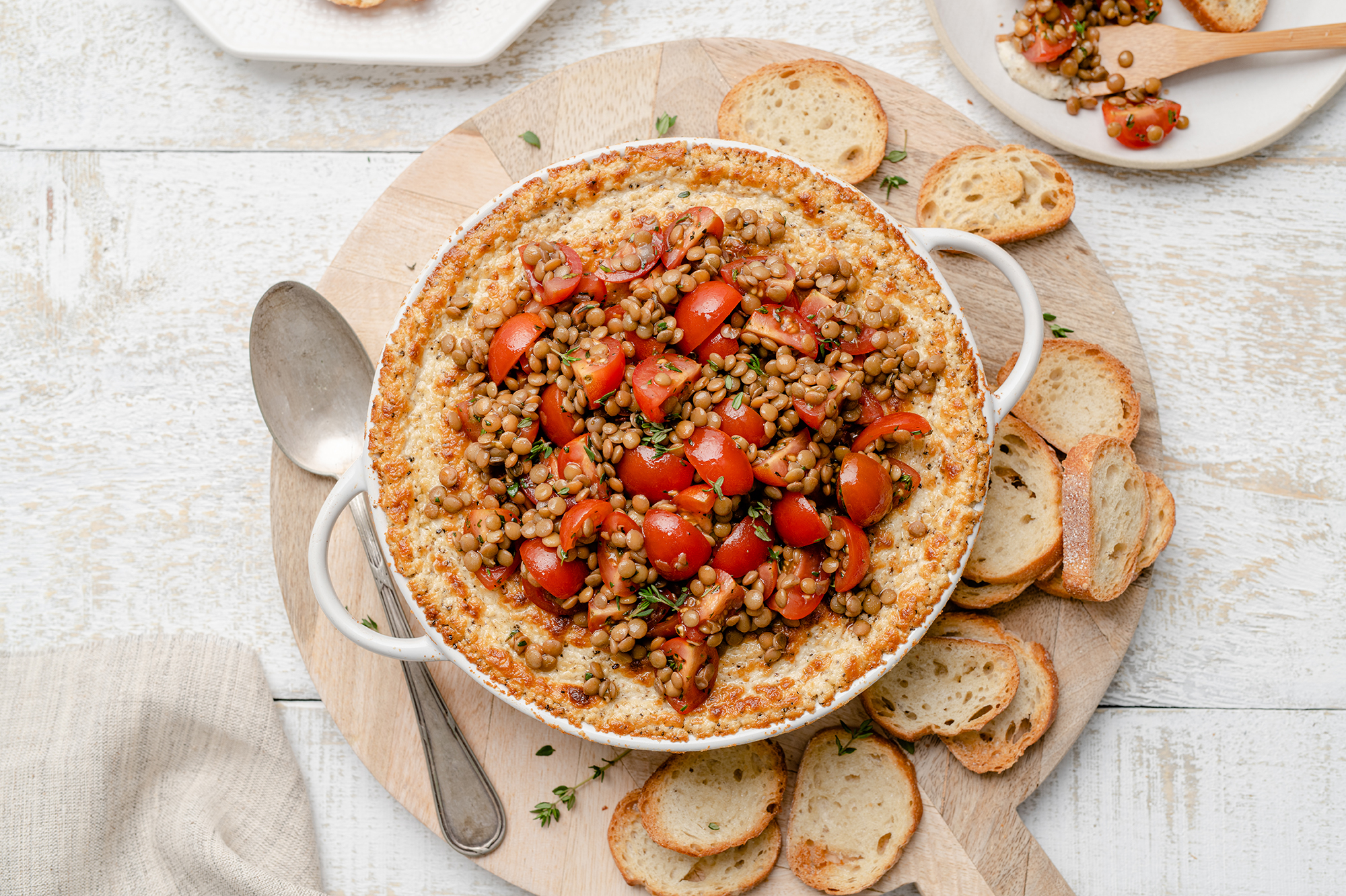 Baked Goat’s Cheese & Lentil Dip – Lentils.org