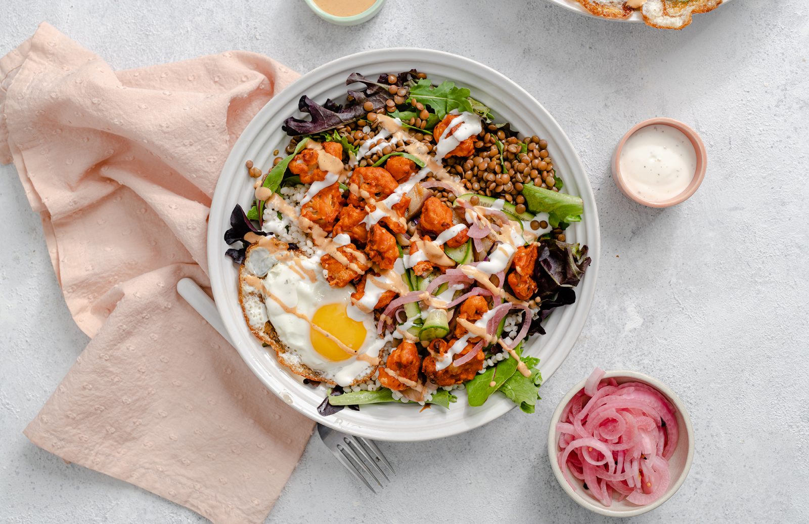 Buffalo Cauliflower Bowl