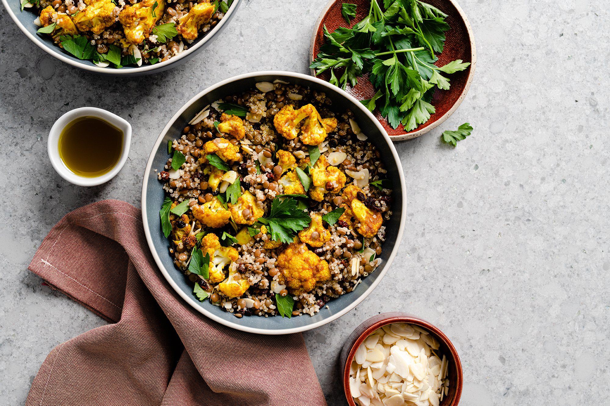 Warm Spiced Cauliflower Bowl – Lentils.org