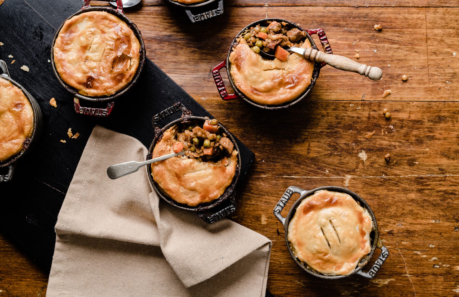 Beef & Lentil Guinness Pie