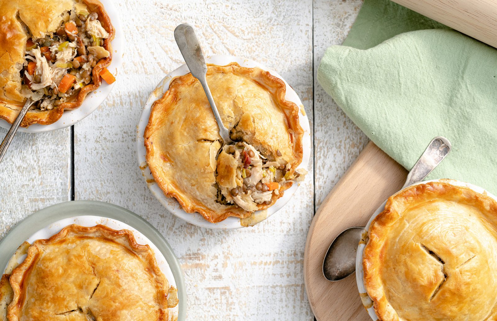 Chicken Lentil Pot Pie