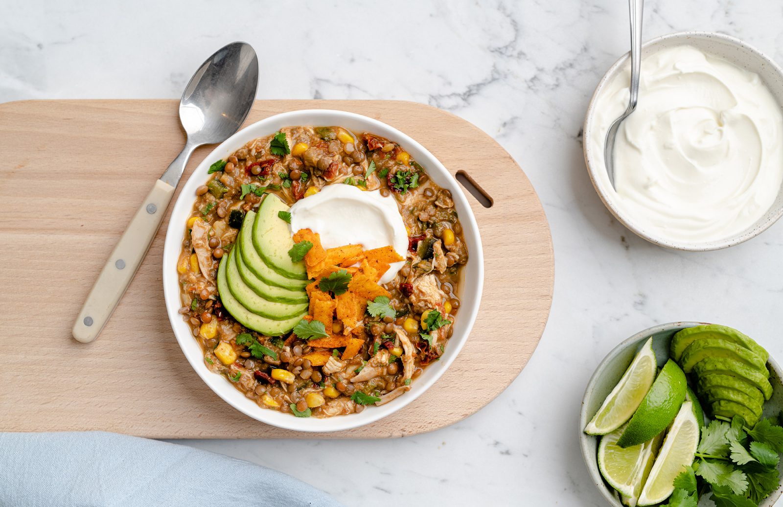 White Chicken & Lentil Chili