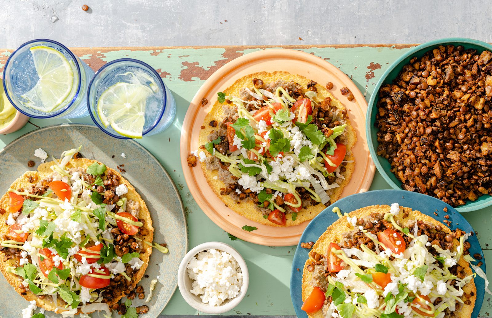 Lentil Tostada