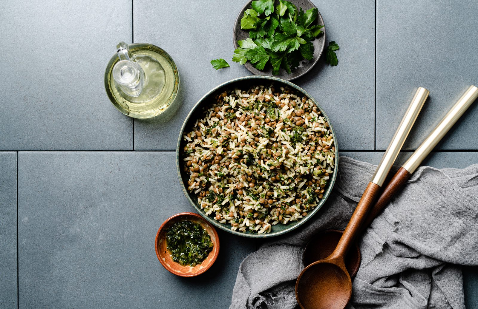 Herbaceous Brown Rice & Lentils