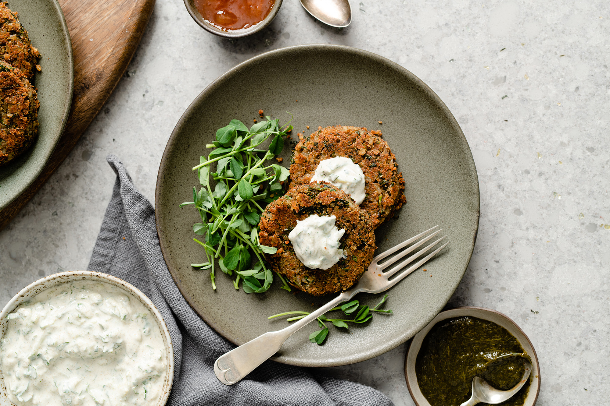Indian Spiced Lentil Cakes