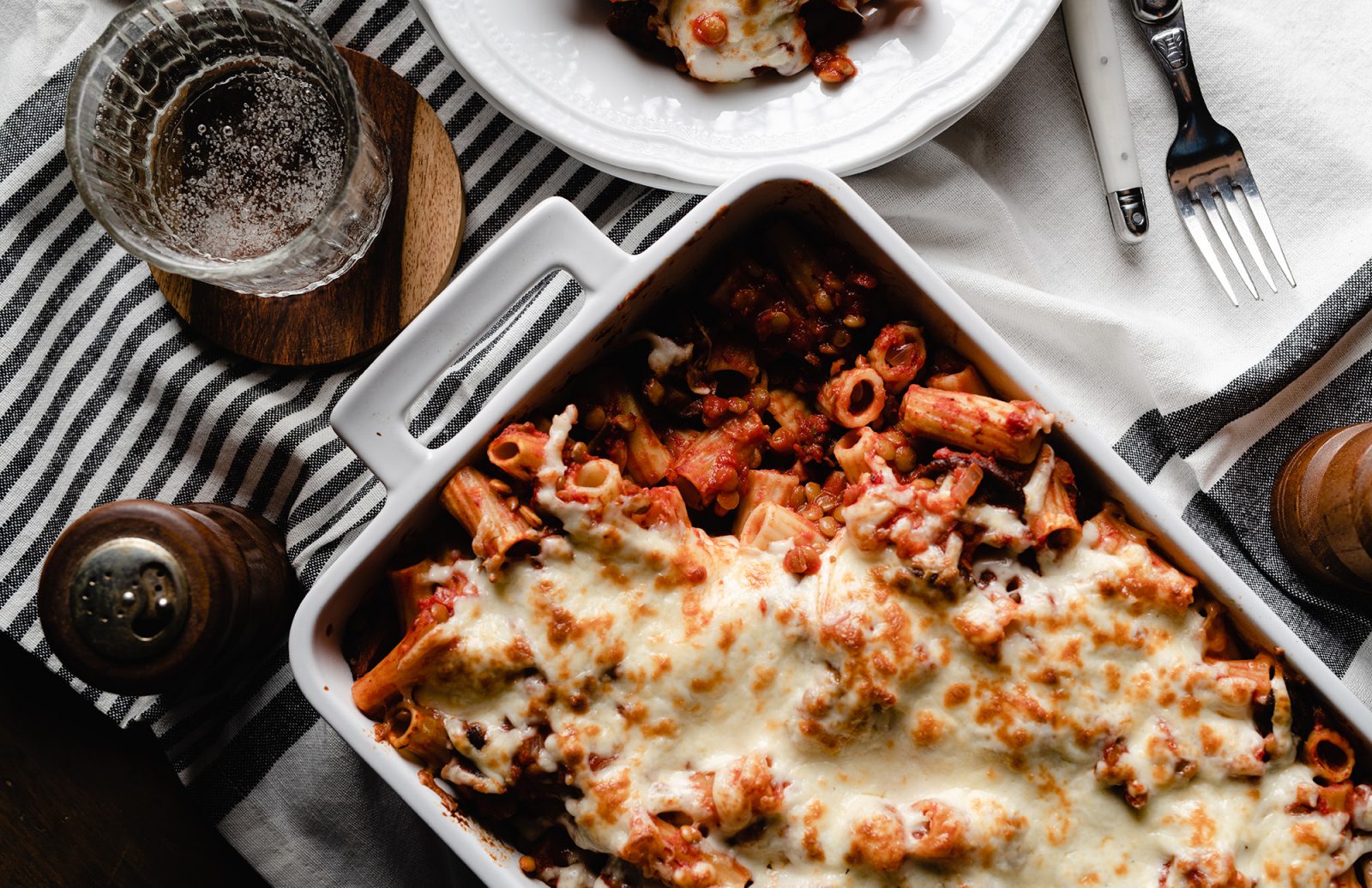 Lentil Pasta Bake