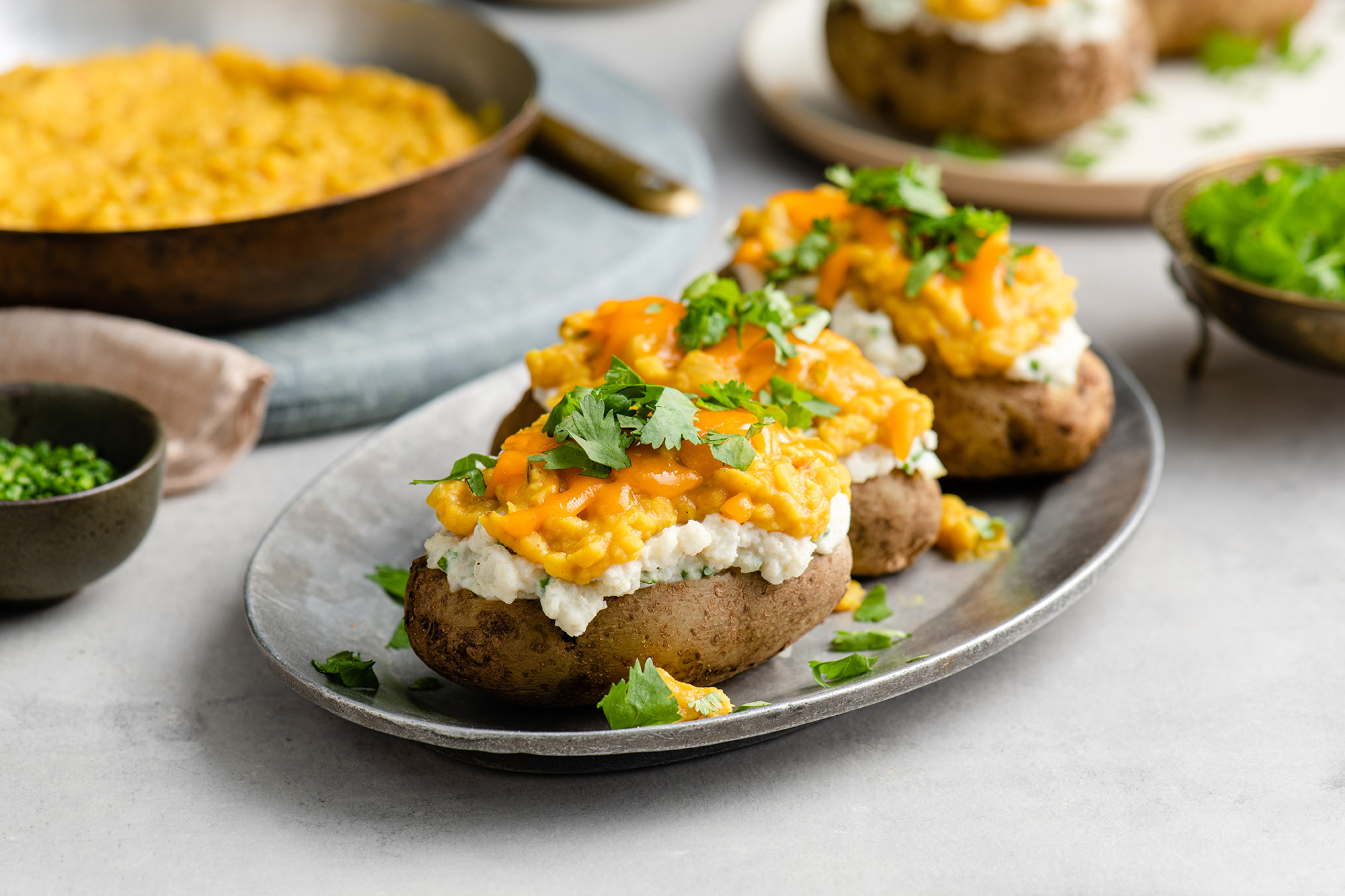 Loaded Dal Baked Potato