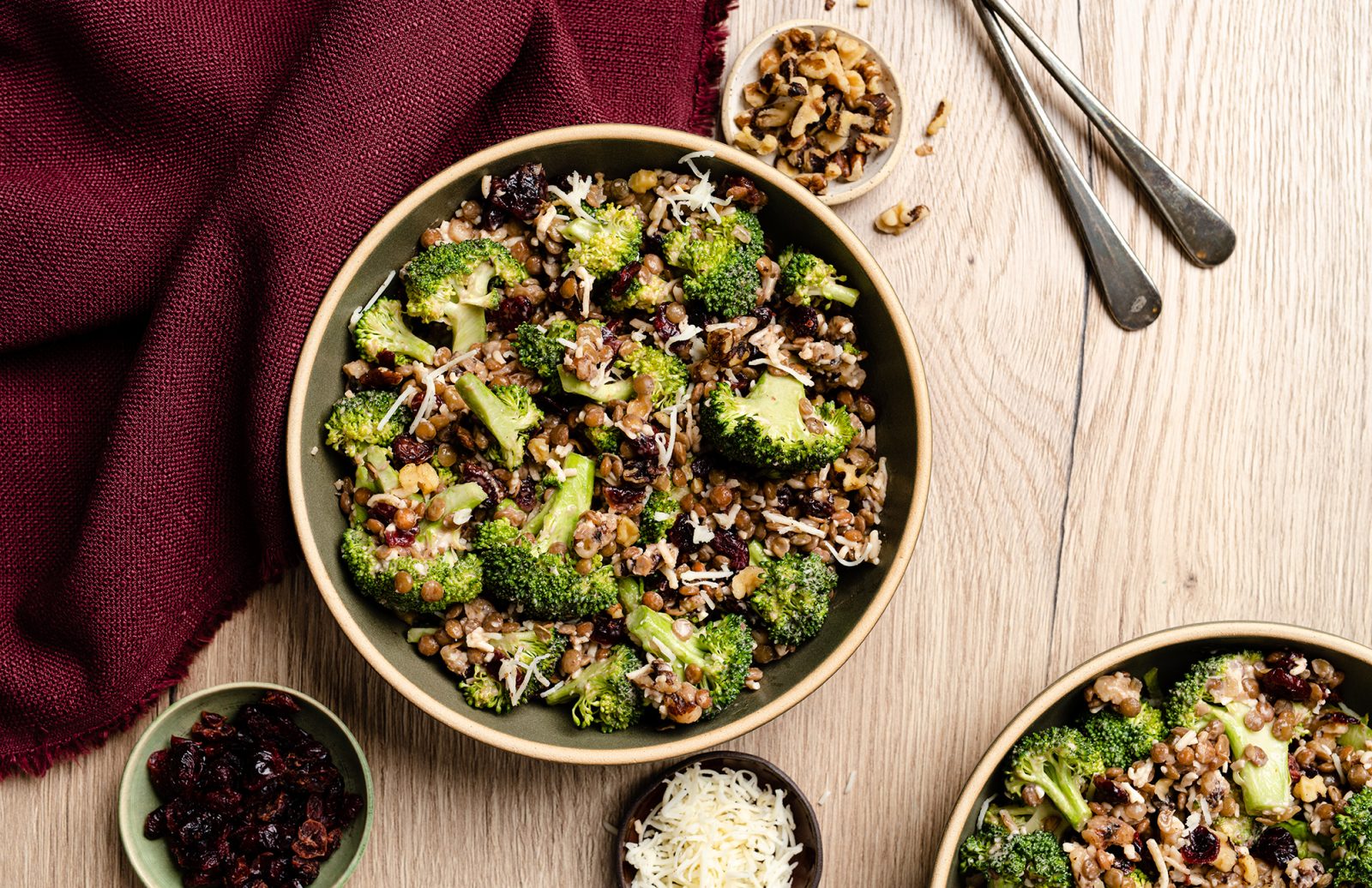 Broccoli Lentil Crunch Slaw