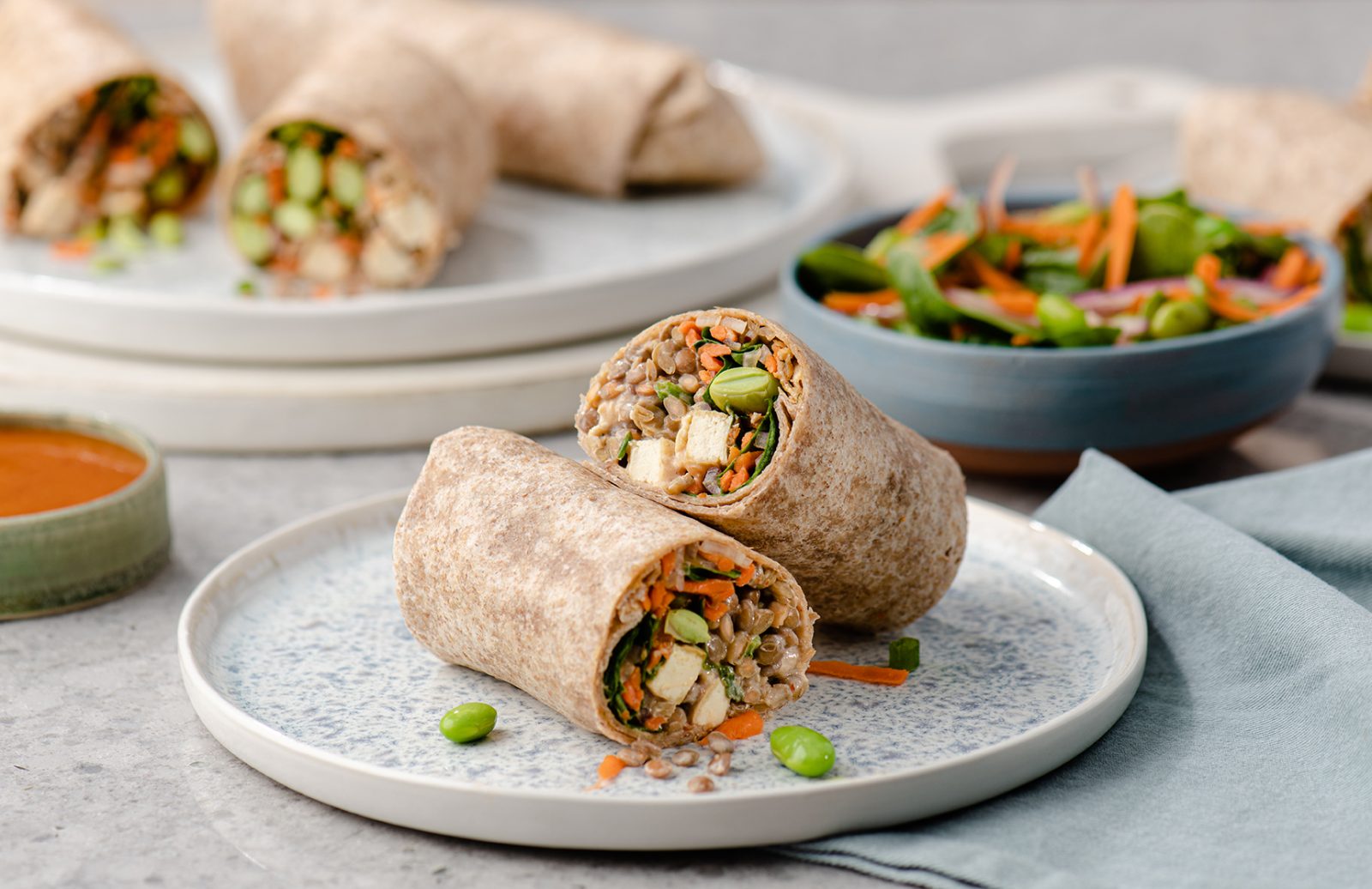Peri Peri Lentil Wrap