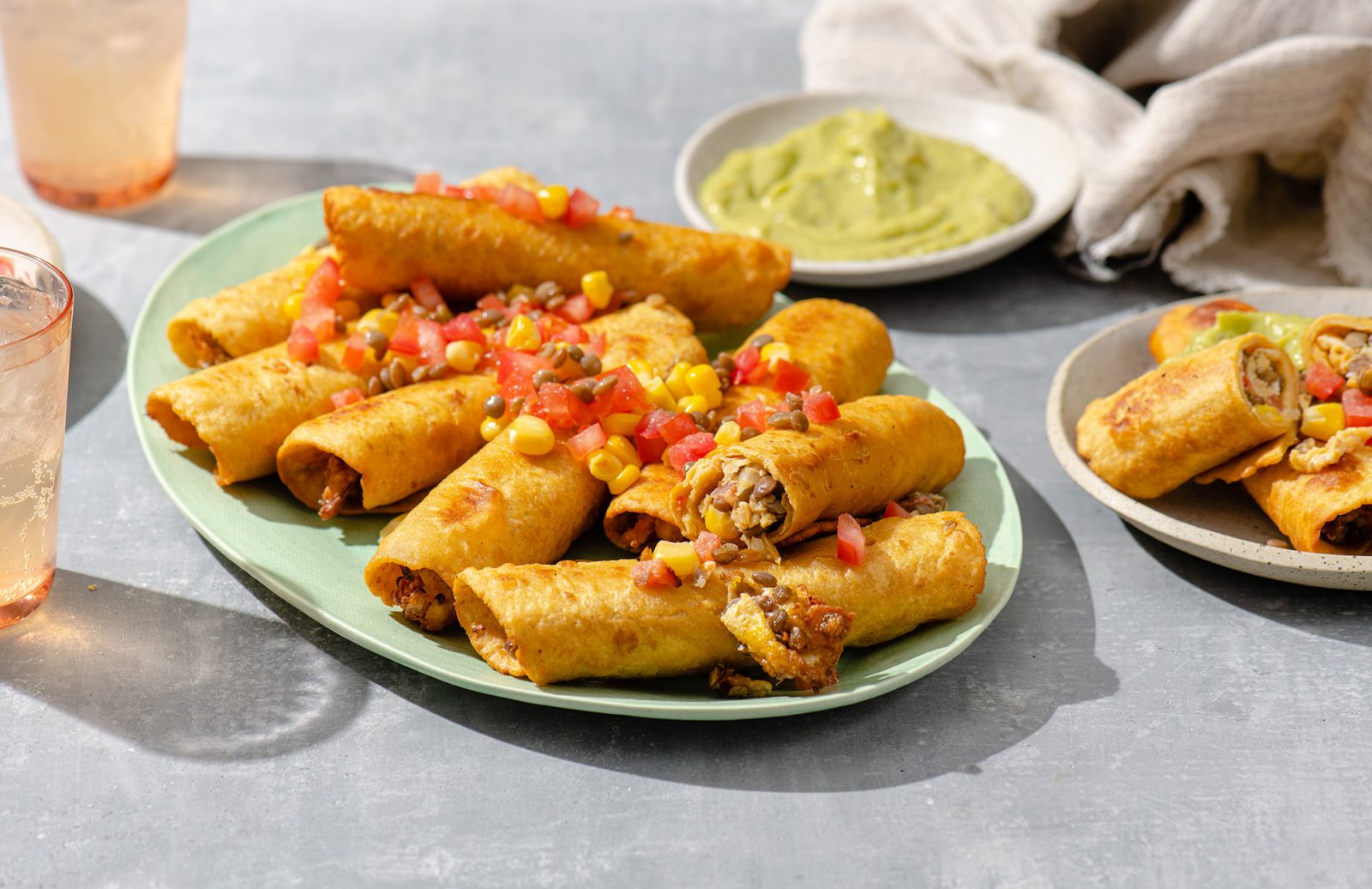 Breakfast Lentil Flautas