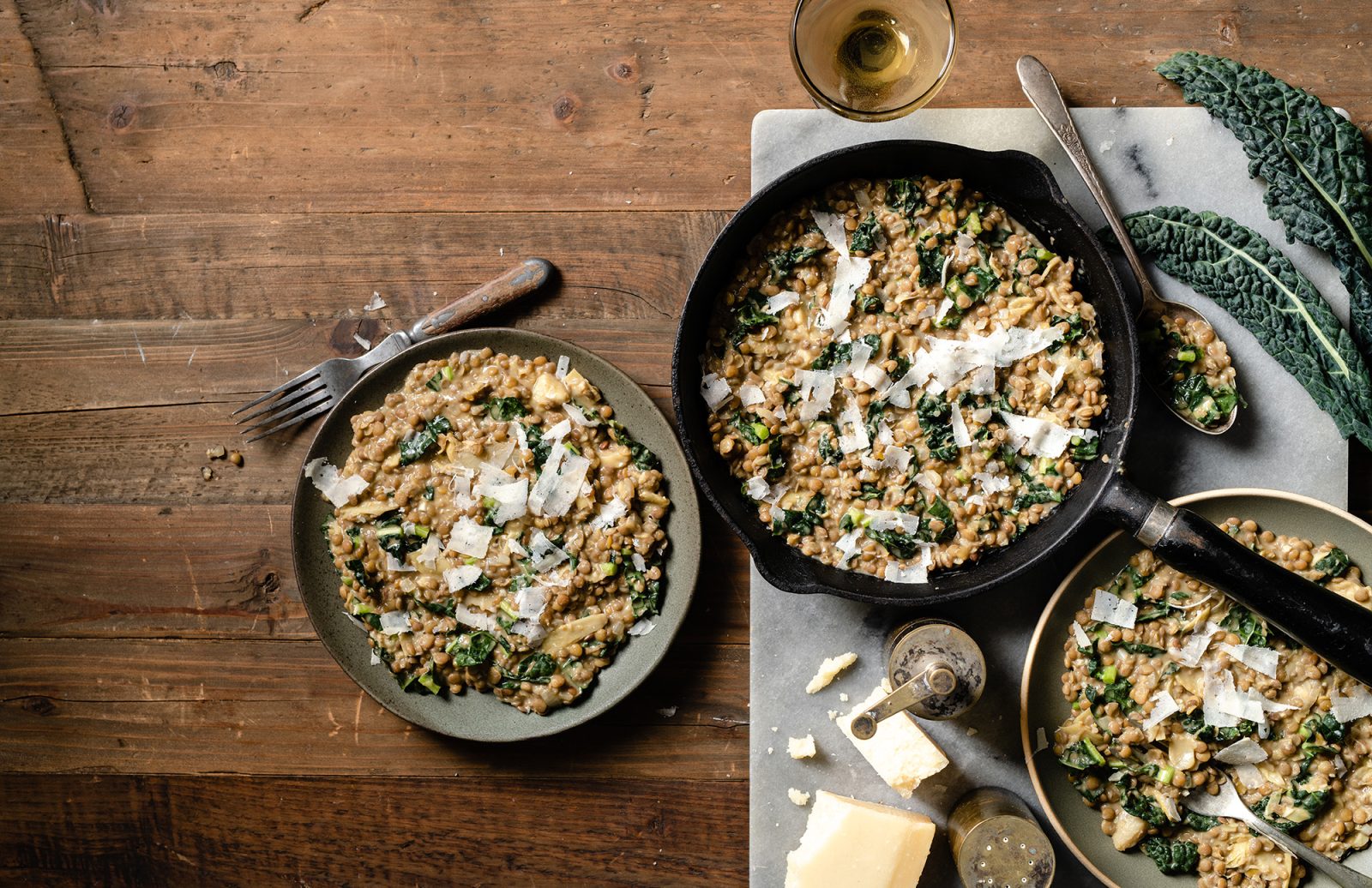 Creamy Lentil & Artichoke “Risotto”