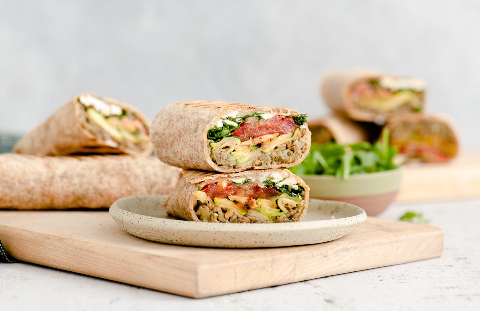 Mediterranean Lentil Wrap