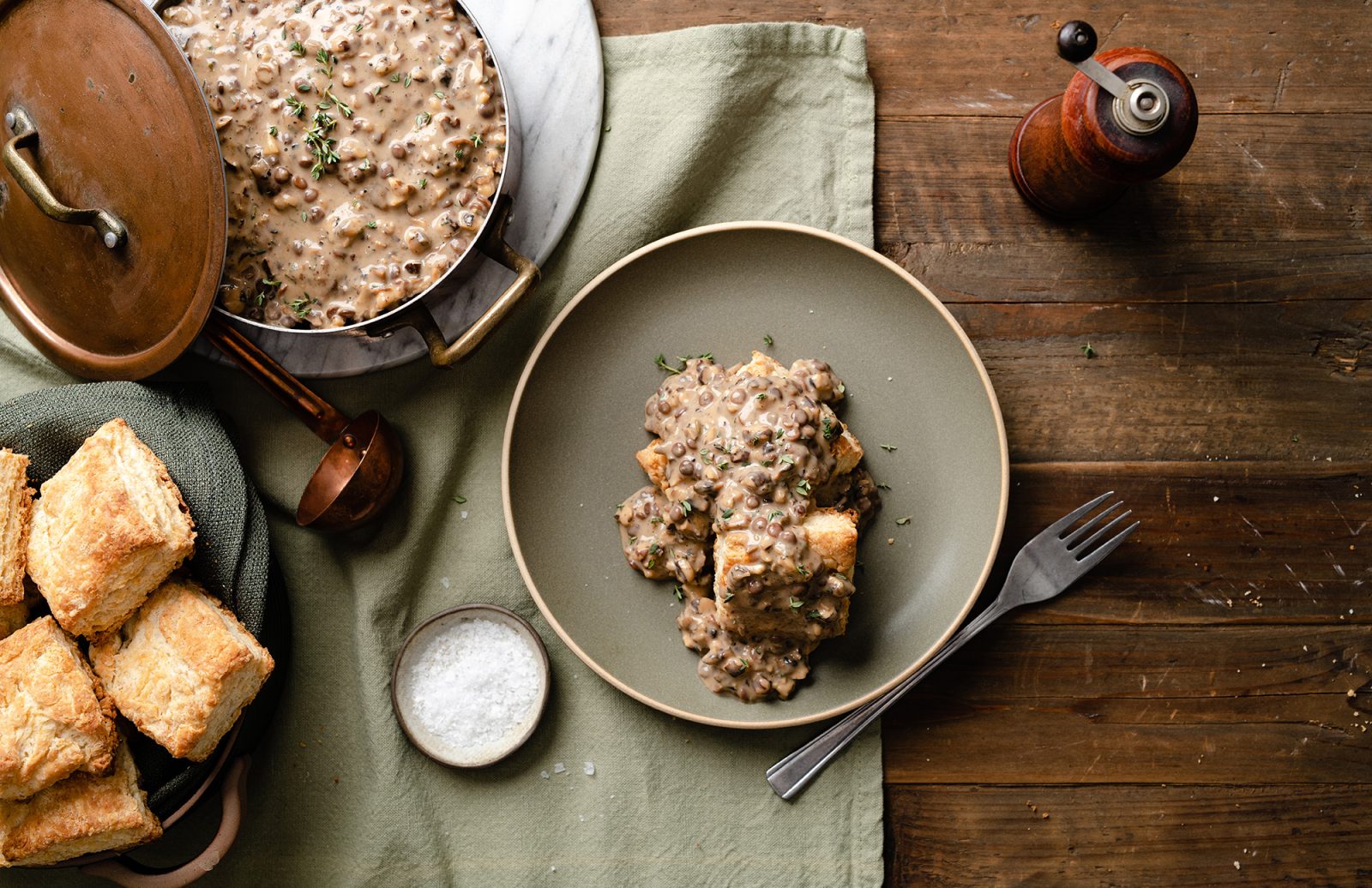Plant-Based Biscuits & Gravy