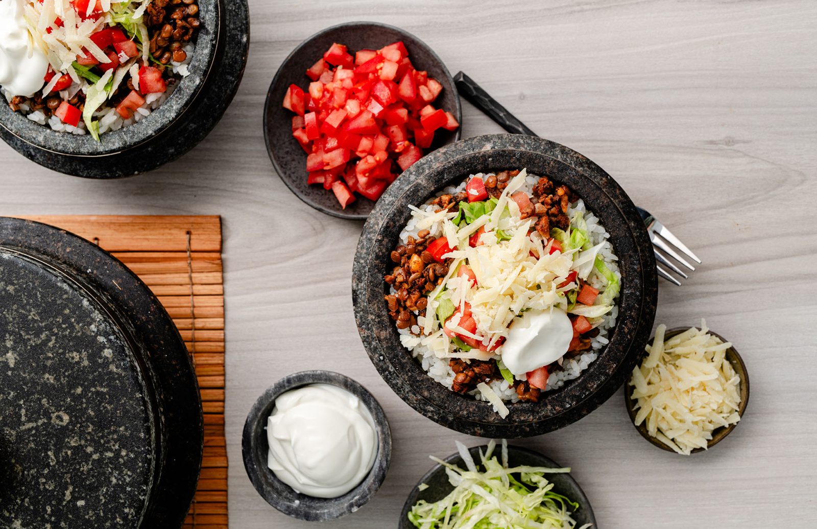 Lentil Takoraisu (Okinawa Taco Rice)