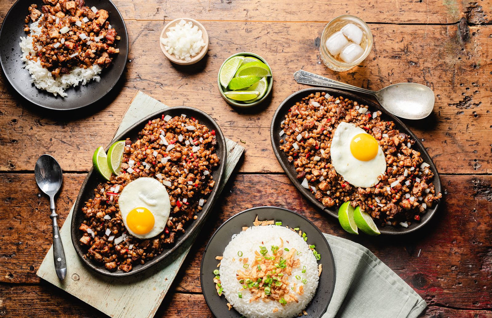 Lentil & Pork Sisig (Filipino Crispy Pork Hash)