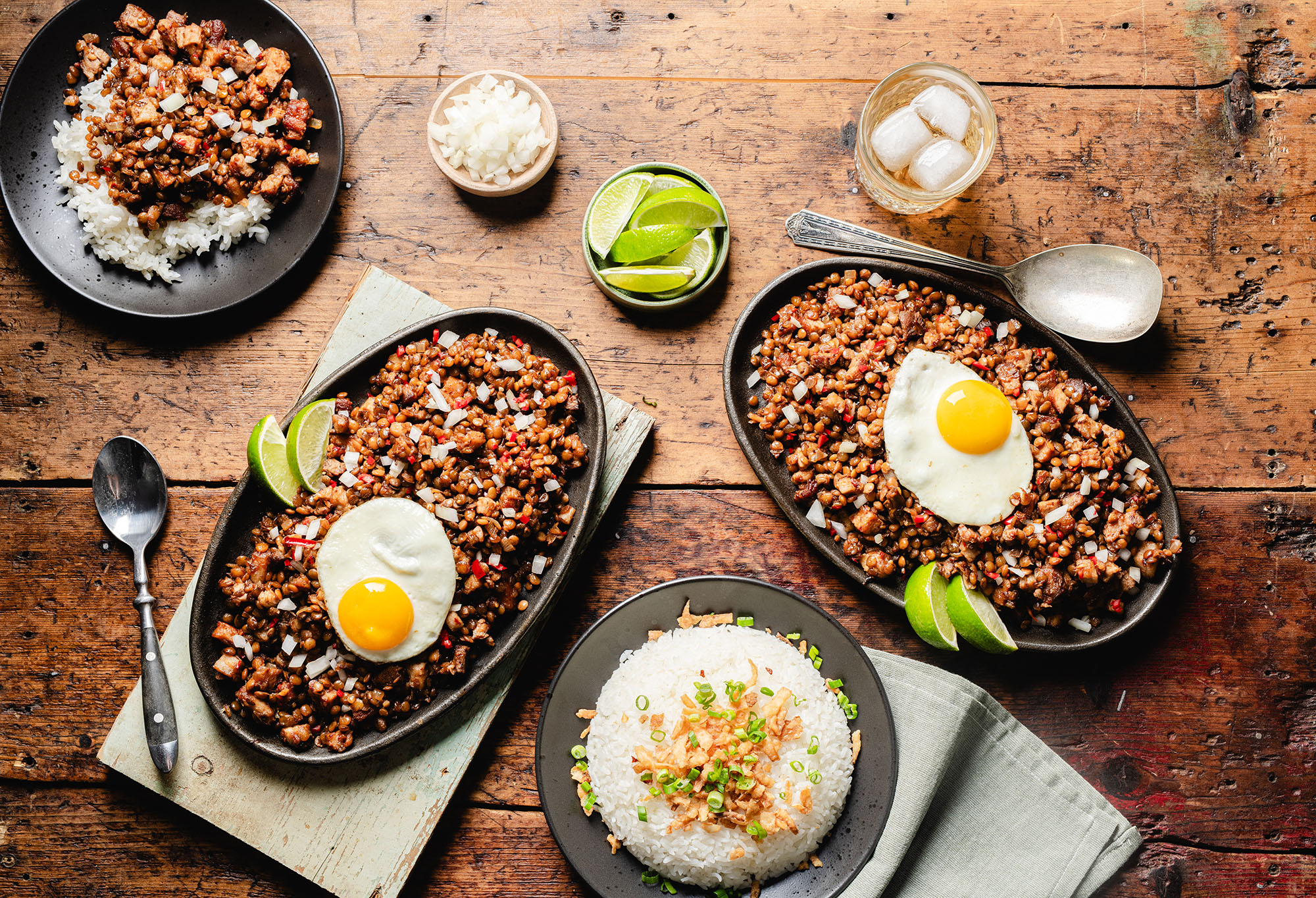 Lentil & Pork Sisig (Filipino Crispy Pork Hash)