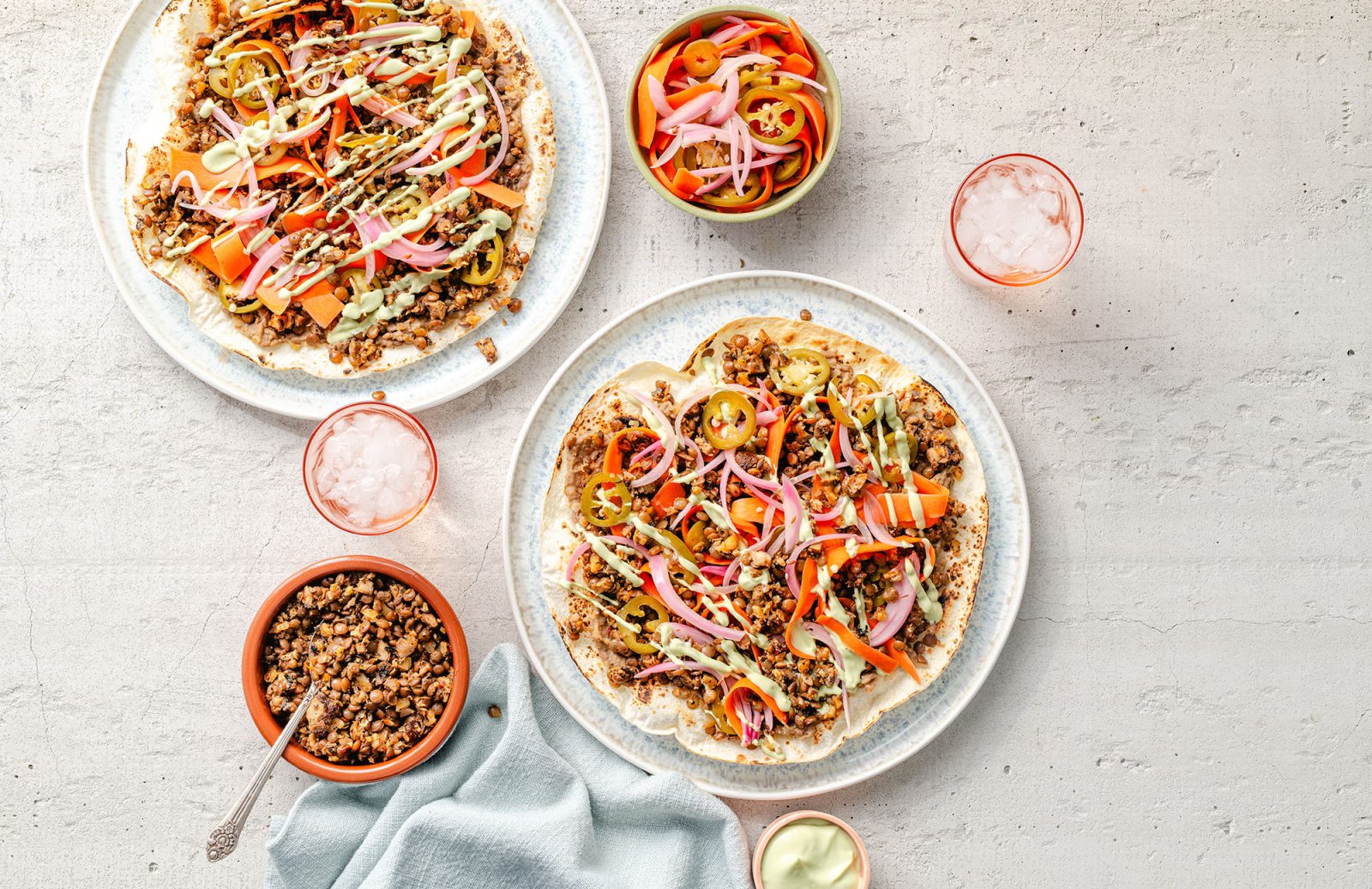 Lentil Tlayuda (Oaxacan Pizza)