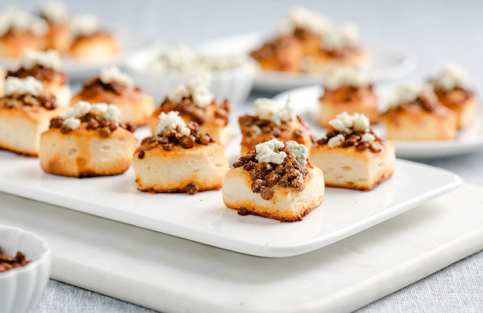 Blue Cheese Lentil Bites