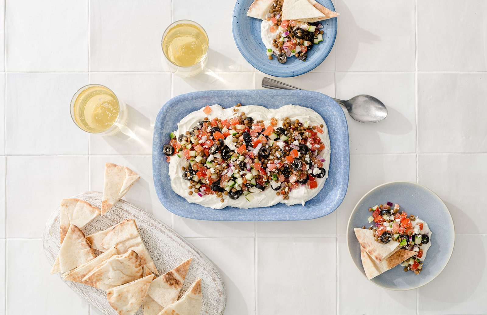 Loaded Lentil Greek Spread