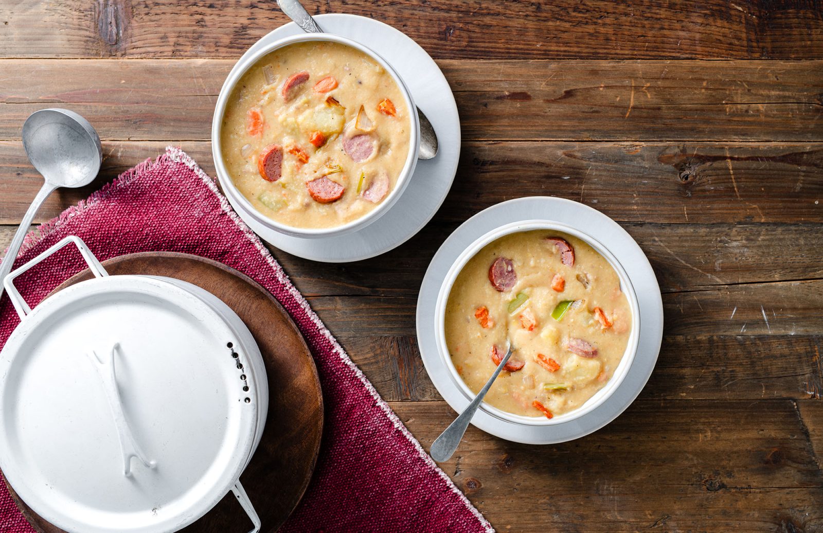 Red Lentil Erwtensoep (Dutch Split Lentil Soup)