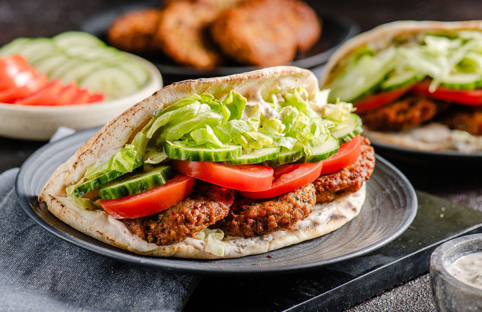 Warm Indian Spiced Fritter Wrap