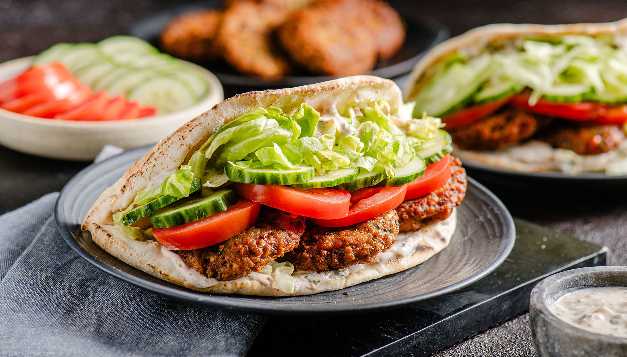 Warm Indian Spiced Fritter Wrap