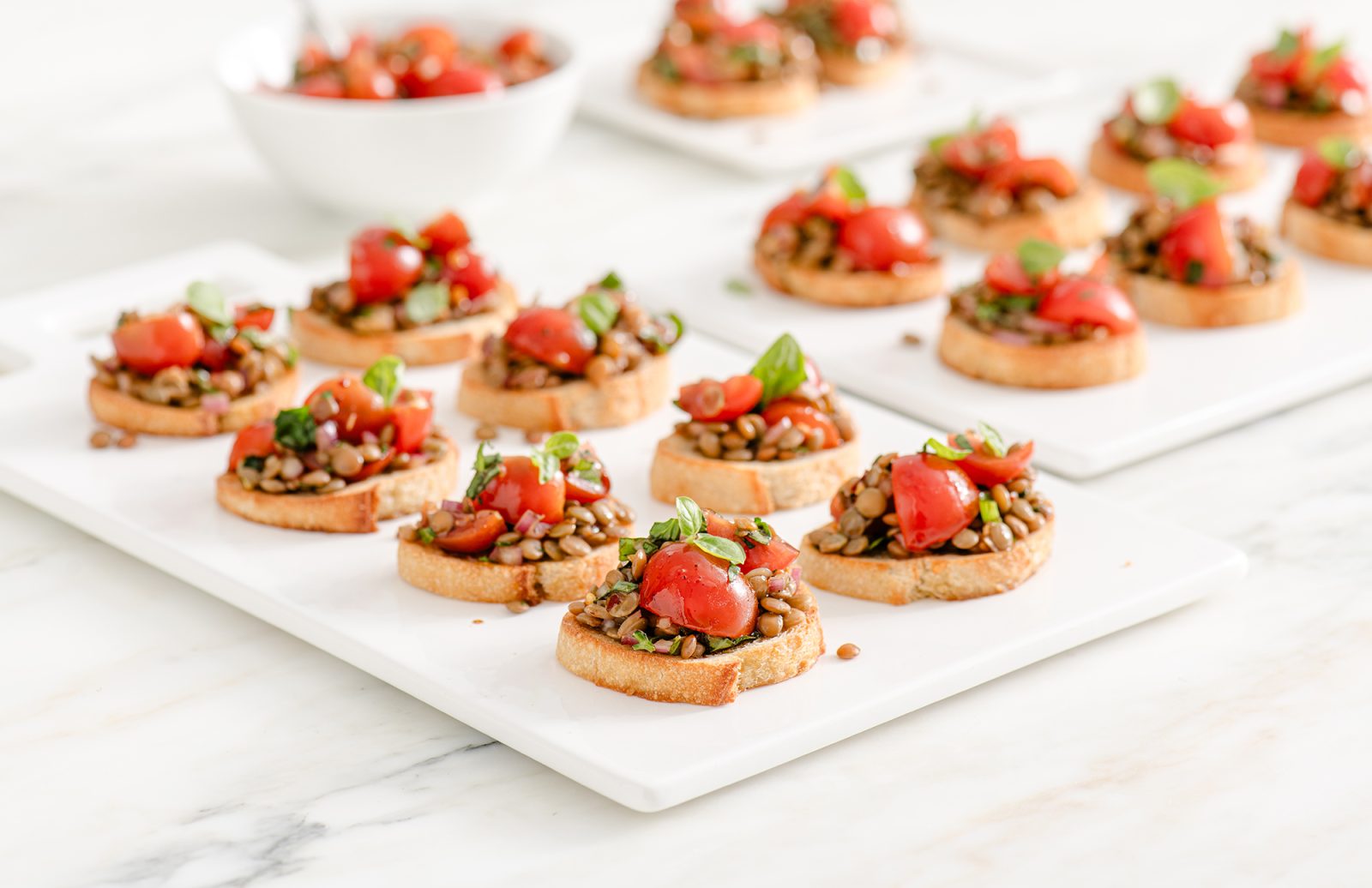 Lentil Bruschetta Baguette Crisps