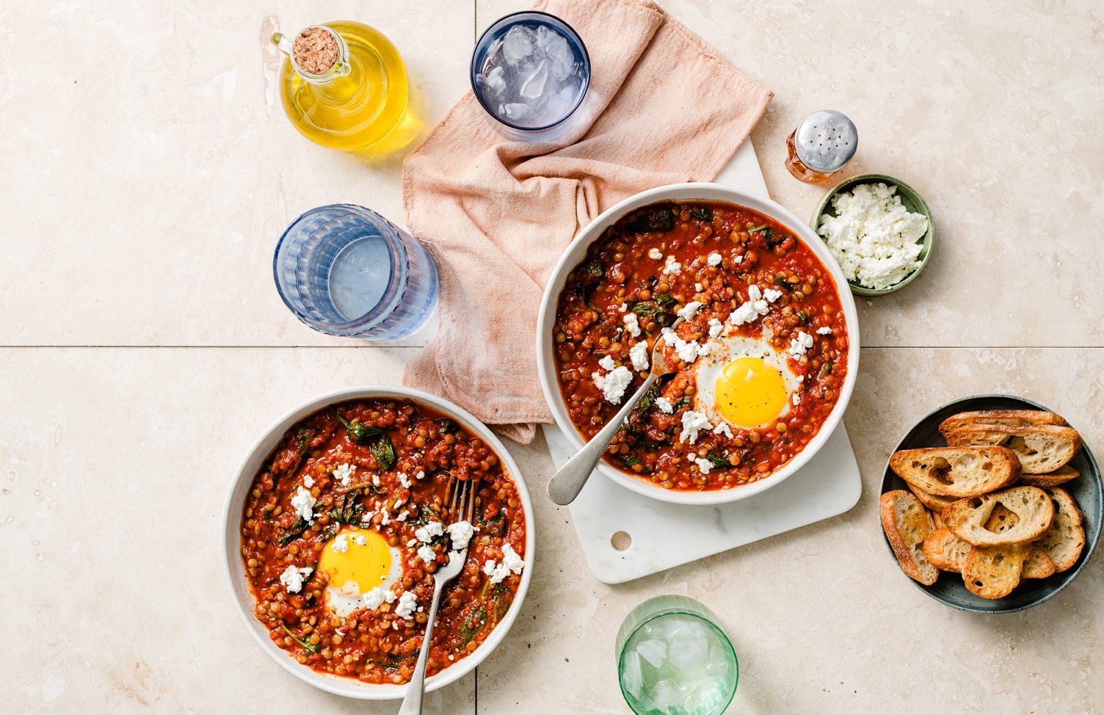 Lentil Shakshuka Bake