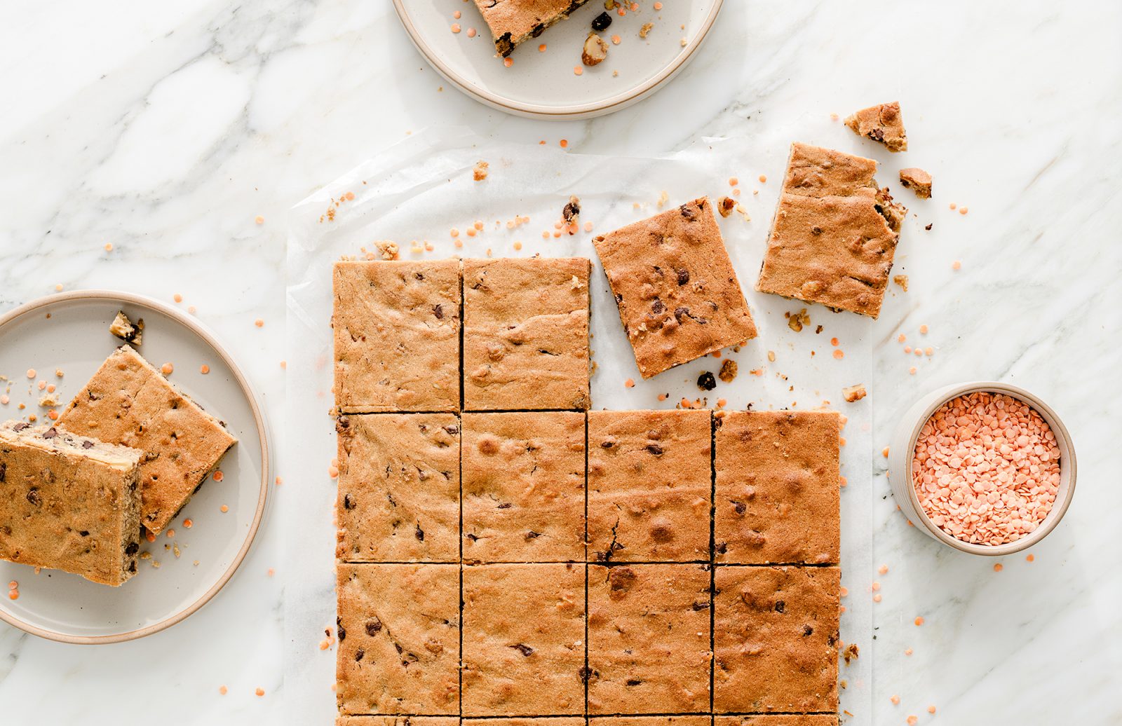 Sheet Pan Lentil Blondie
