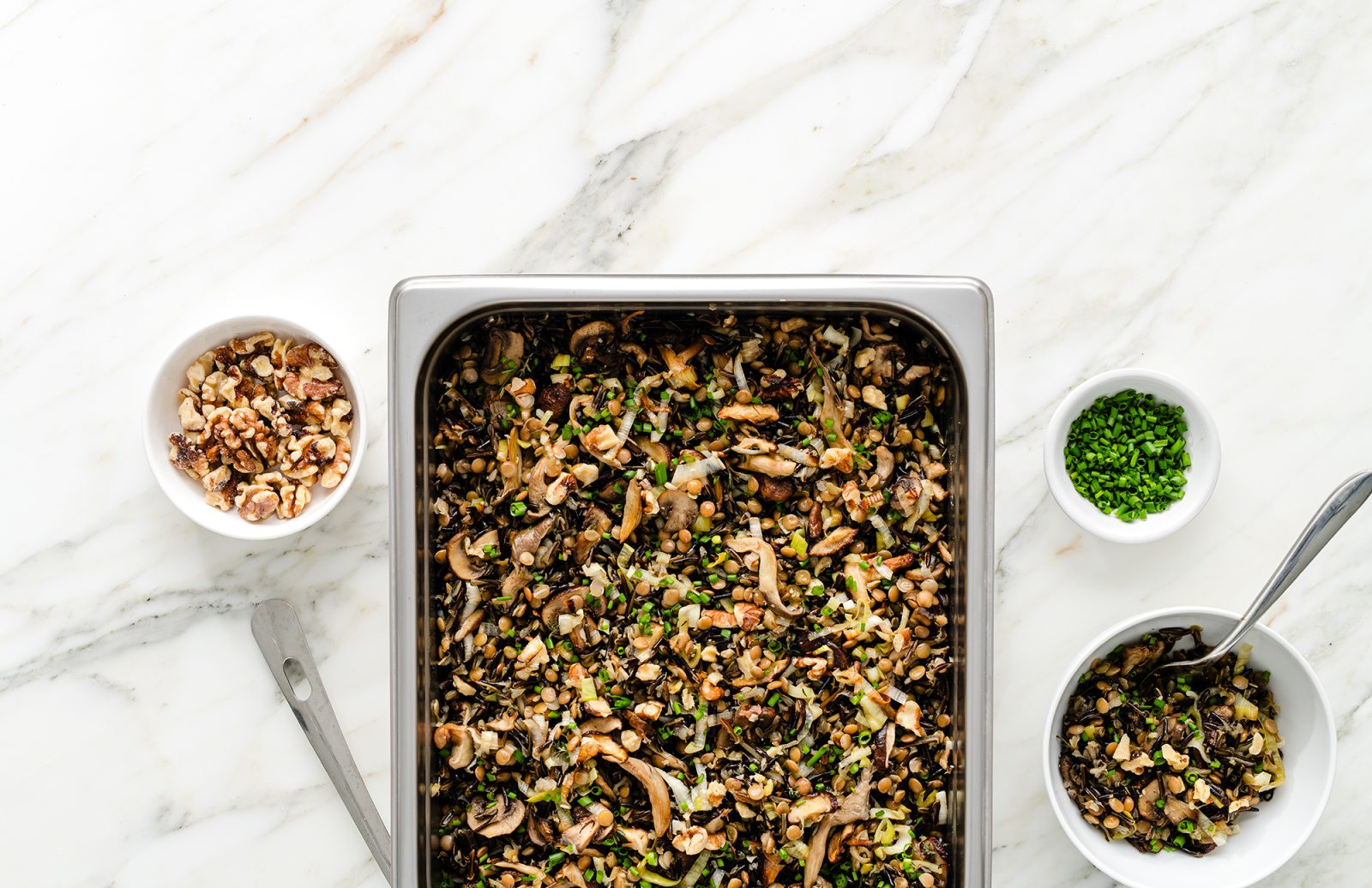 Wild Rice & Lentil Pilaf with Roasted Mushrooms & Leeks