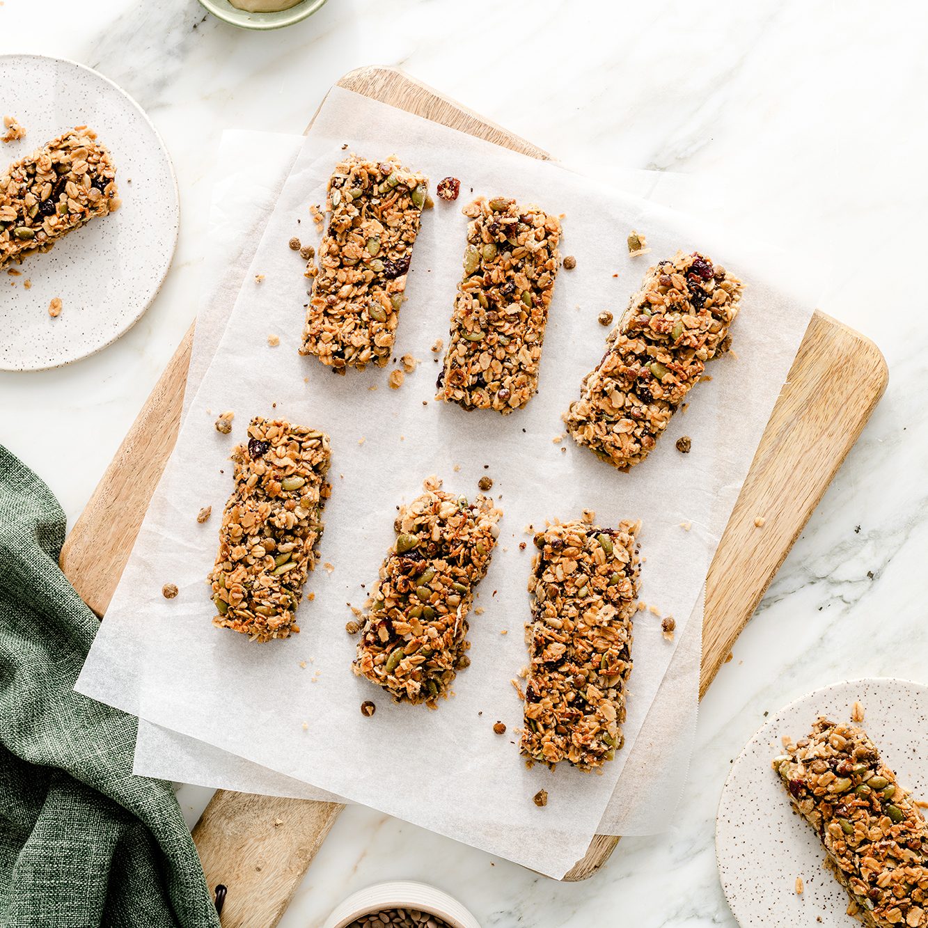 High Protein Lentil Granola Bars